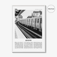 Queens Print Black and White New York No 3, Queens Wall Art, Queens Poster, Queens Photo, Queens Wall Decor, USA, United States