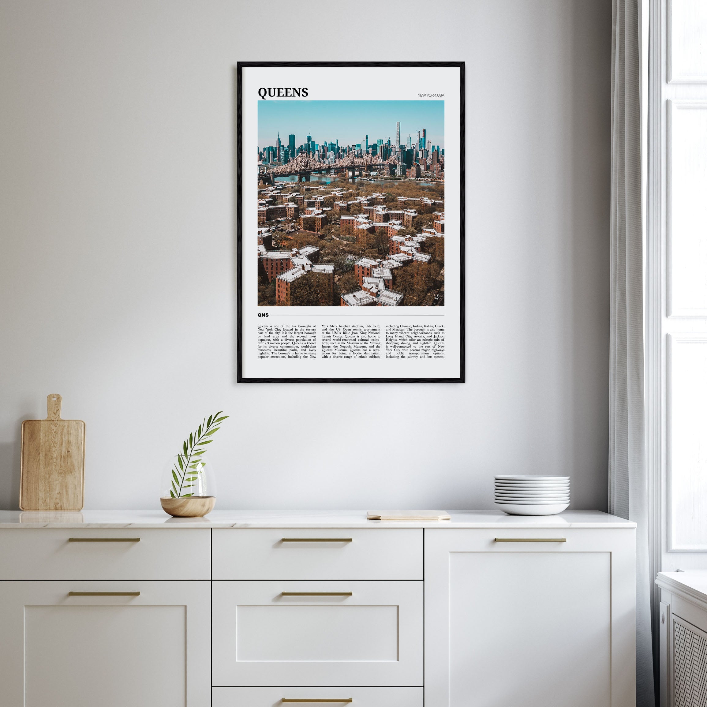 Queens, New York Travel Color Poster