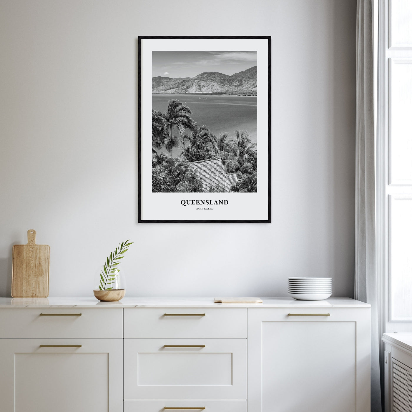 Queensland Portrait B&W Poster