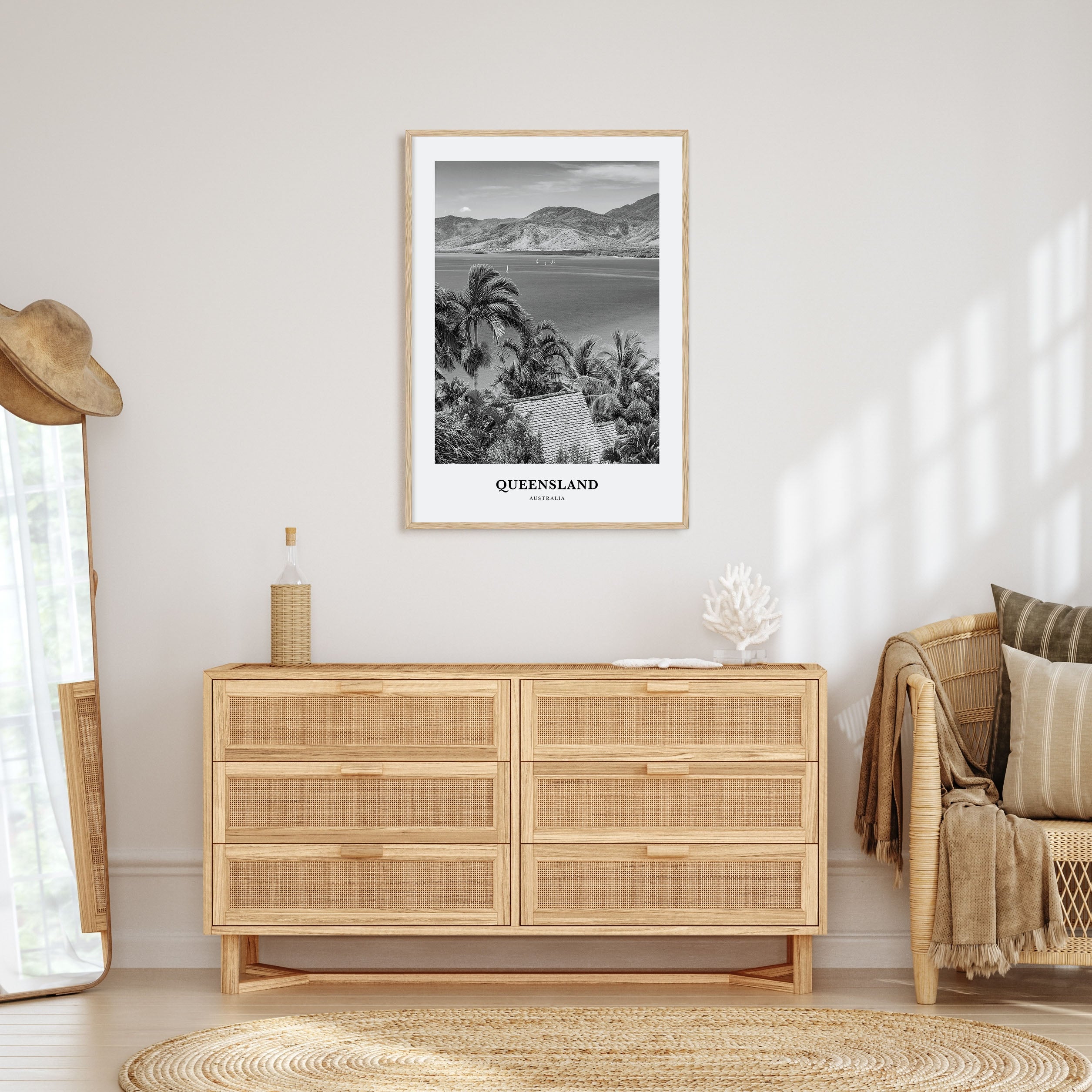 Queensland Portrait B&W Poster