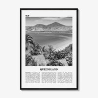 Queensland Print Black and White, Queensland Wall Art, Queensland Poster, Queensland Photo, Queensland Wall Decor, Australia