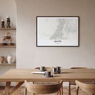 Quito Map Landscape Poster