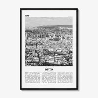 Quito Print Black and White, Quito Wall Art, Quito Poster, Quito Photo, Quito Wall Decor, Ecuador, Pichincha, South America