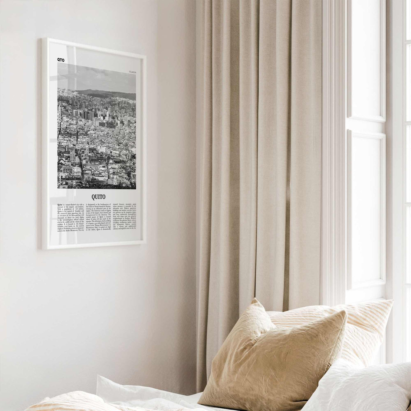 Quito Print Black and White, Quito Wall Art, Quito Poster, Quito Photo, Quito Wall Decor, Ecuador, Pichincha, South America