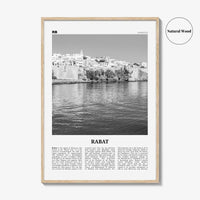 Rabat Print Black and White, Rabat Wall Art, Rabat Poster, Rabat Photo, Rabat Wall Décor, Morocco, الرباط, ⴰⵕⴱⴰⵟ
