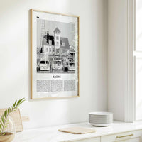 Racine Print Black and White, Racine Wall Art, Racine Poster, Racine Photo, Racine Map, Racine Wall Decor, Wisconsin, USA, United States