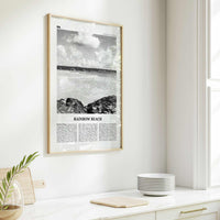 Rainbow Beach Print Black and White, Rainbow Beach Art, Rainbow Beach Poster, Rainbow Beach Photo, Rainbow Beach Décor, Rainbow Beach Map