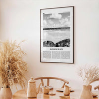 Rainbow Beach Print Black and White, Rainbow Beach Art, Rainbow Beach Poster, Rainbow Beach Photo, Rainbow Beach Décor, Rainbow Beach Map