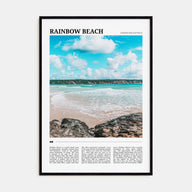 Rainbow Beach Travel Color Poster