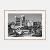 Raleigh Landscape B&W Poster