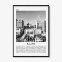 Raleigh Print Black and White No 1, Raleigh Wall Art, Raleigh Poster, Raleigh Photo, North Carolina, USA, United States, North America