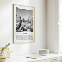 Raleigh Print Black and White No 1, Raleigh Wall Art, Raleigh Poster, Raleigh Photo, North Carolina, USA, United States, North America