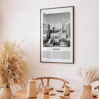 Raleigh Print Black and White No 1, Raleigh Wall Art, Raleigh Poster, Raleigh Photo, North Carolina, USA, United States, North America