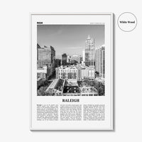 Raleigh Print Black and White No 1, Raleigh Wall Art, Raleigh Poster, Raleigh Photo, North Carolina, USA, United States, North America