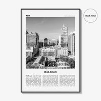 Raleigh Print Black and White No 1, Raleigh Wall Art, Raleigh Poster, Raleigh Photo, North Carolina, USA, United States, North America