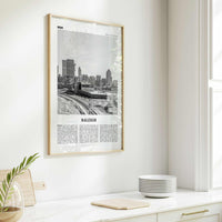 Raleigh Print Black and White No 2, Raleigh Wall Art, Raleigh Poster, Raleigh Photo, North Carolina, USA, United States, North America