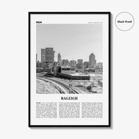 Raleigh Print Black and White No 2, Raleigh Wall Art, Raleigh Poster, Raleigh Photo, North Carolina, USA, United States, North America
