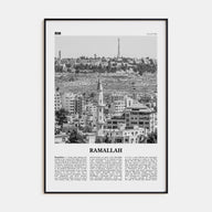 Ramallah Travel B&W Poster