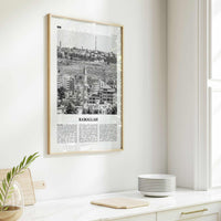 Ramallah Print Black and White, Ramallah Wall Art, Ramallah Poster, Ramallah Photo, Ramallah Wall Décor, Ramallah Map, Palestine