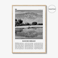 Rancho Mirage Print Black and White, Rancho Mirage Wall Art, Rancho Mirage Poster, Rancho Mirage Photo, Rancho Mirage Wall Décor