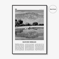 Rancho Mirage Print Black and White, Rancho Mirage Wall Art, Rancho Mirage Poster, Rancho Mirage Photo, Rancho Mirage Wall Décor