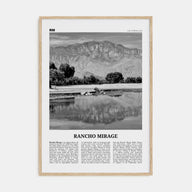 Rancho Mirage Travel B&W Poster