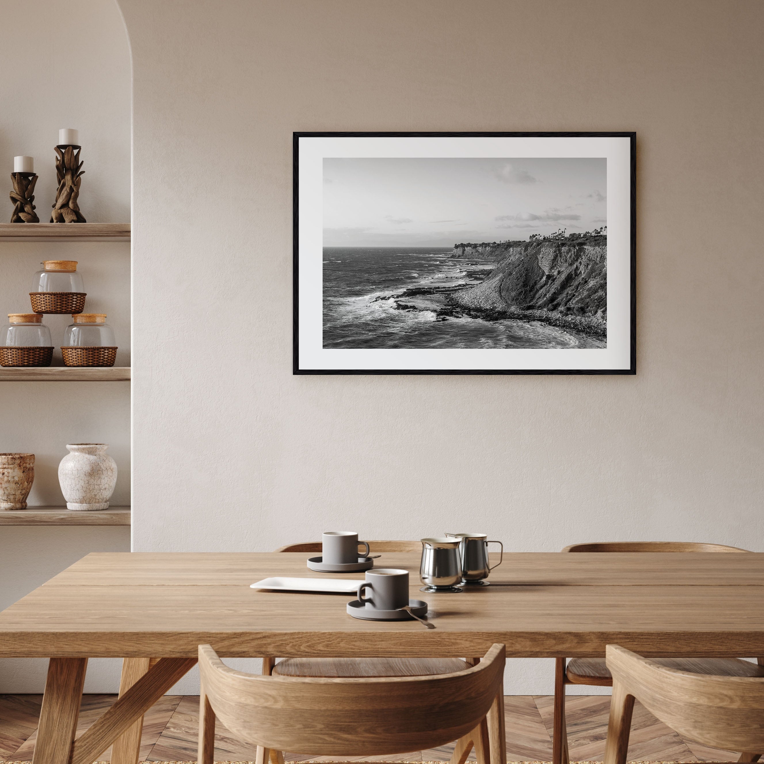 Rancho Palos Verdes Landscape B&W Poster
