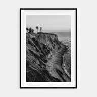 Rancho Palos Verdes Photo B&W Poster