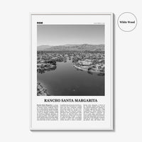 Rancho Santa Margarita Print Black and White, Rancho Santa Margarita Wall Art, Rancho Santa Margarita Poster, Rancho Santa Margarita Photo