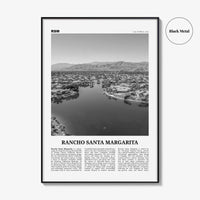 Rancho Santa Margarita Print Black and White, Rancho Santa Margarita Wall Art, Rancho Santa Margarita Poster, Rancho Santa Margarita Photo