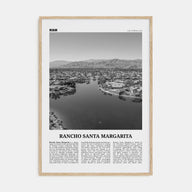 Rancho Santa Margarita Travel B&W Poster