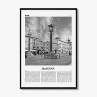 Ravenna Print Black and White, Ravenna Wall Art, Ravenna Poster, Ravenna Photo, Ravenna Wall Décor, Ravenna Map, Italy