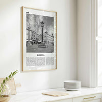 Ravenna Print Black and White, Ravenna Wall Art, Ravenna Poster, Ravenna Photo, Ravenna Wall Décor, Ravenna Map, Italy