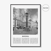 Ravenna Print Black and White, Ravenna Wall Art, Ravenna Poster, Ravenna Photo, Ravenna Wall Décor, Ravenna Map, Italy