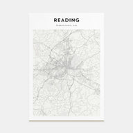Reading, Pennsylvania Map Portrait Poster