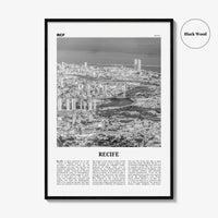 Recife Print Black and White, Recife Wall Art, Recife Poster, Recife Photo, Recife Wall Décor, Brazil, Pernambuco