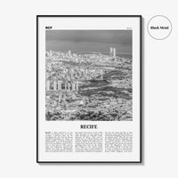 Recife Print Black and White, Recife Wall Art, Recife Poster, Recife Photo, Recife Wall Décor, Brazil, Pernambuco