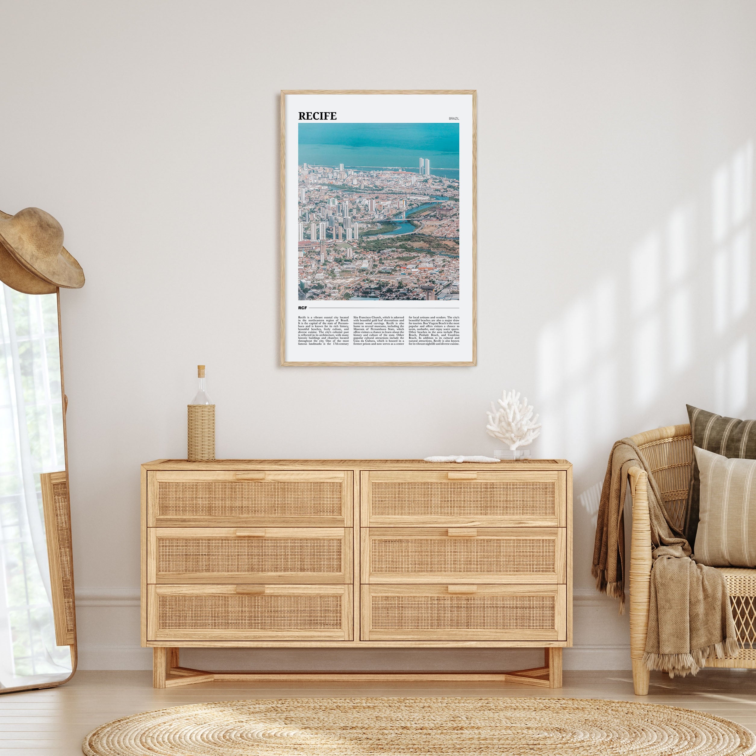 Recife Travel Color Poster