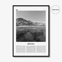 Red Sea Print Black and White, Red Sea Wall Art, Red Sea Poster, Red Sea Photo, Red Sea Wall Décor, Red Sea Map, World