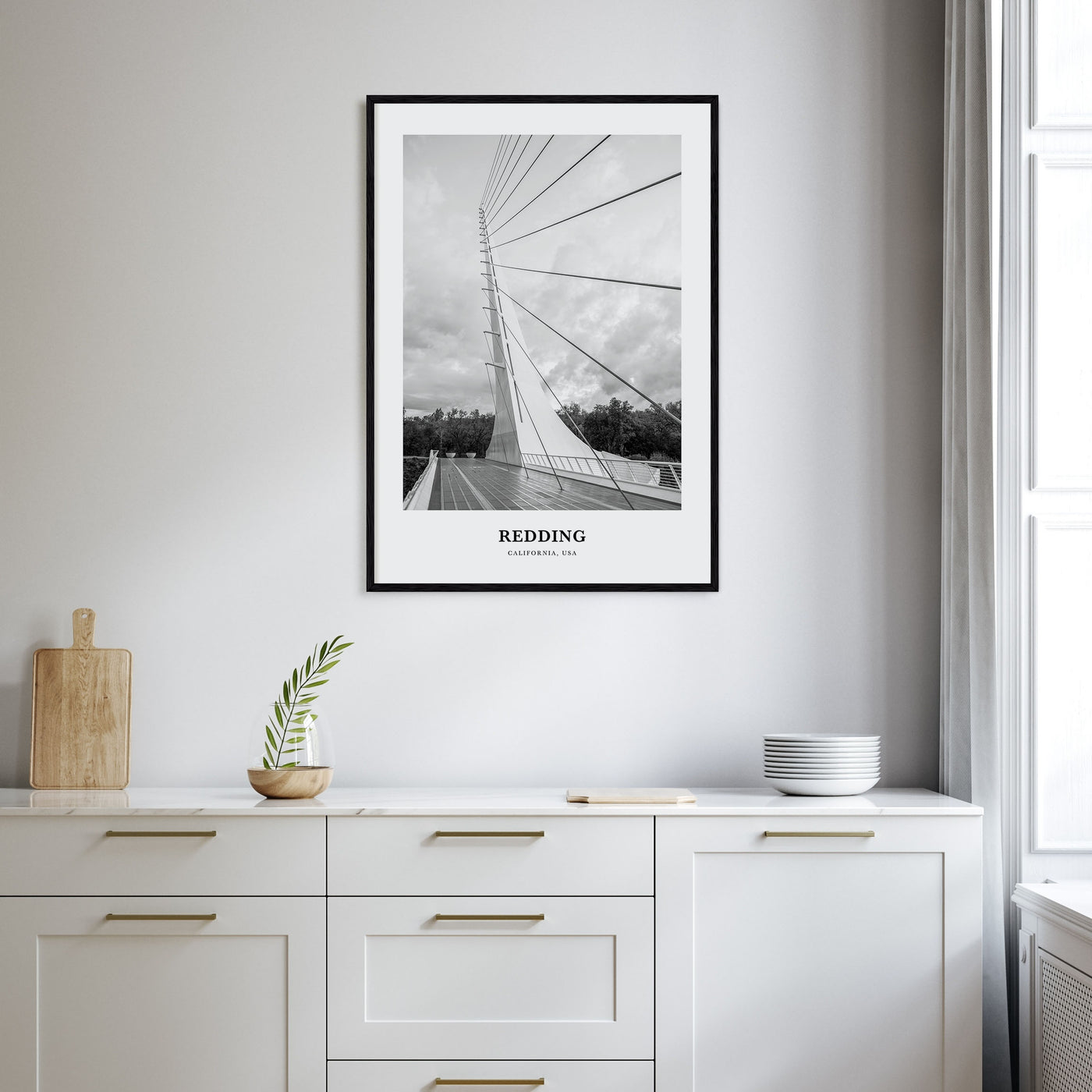 Redding Portrait B&W Poster