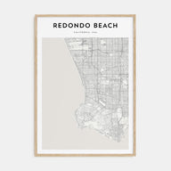 Redondo Beach Map Portrait Poster