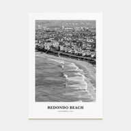 Redondo Beach Portrait B&W Poster