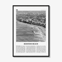 Redondo Beach Print Black and White, Redondo Beach Wall Art, Redondo Beach Poster, Redondo Beach Photo, California, USA, United States