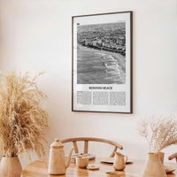 Redondo Beach Print Black and White, Redondo Beach Wall Art, Redondo Beach Poster, Redondo Beach Photo, California, USA, United States