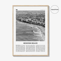 Redondo Beach Print Black and White, Redondo Beach Wall Art, Redondo Beach Poster, Redondo Beach Photo, California, USA, United States