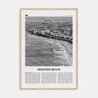 Redondo Beach Travel B&W Poster