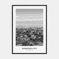 Redwood City Portrait B&W Poster