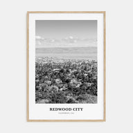 Redwood City Portrait B&W Poster