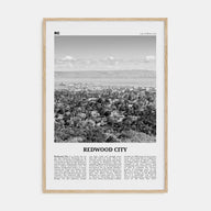 Redwood City Travel B&W Poster