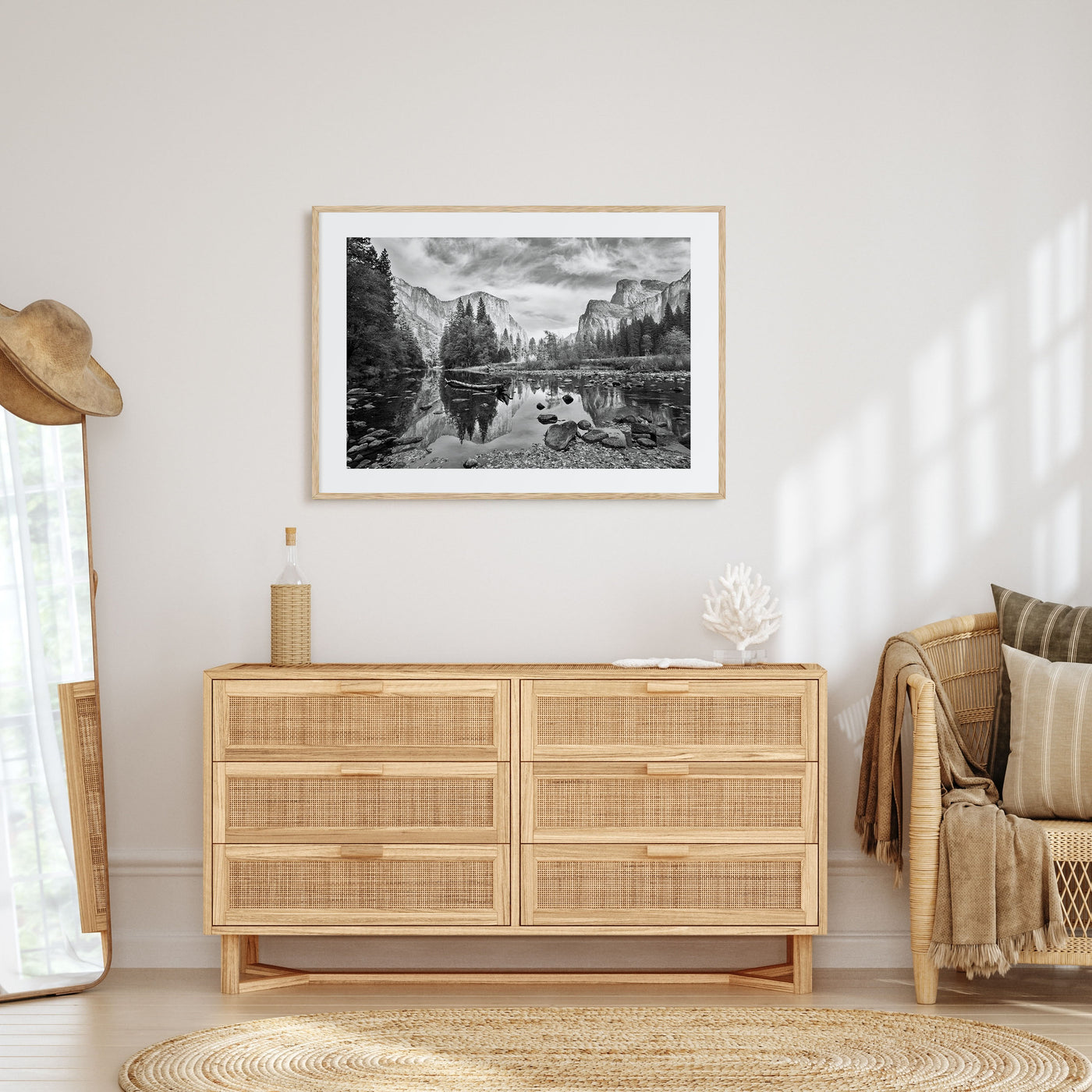 Redwood National Park Landscape B&W Poster